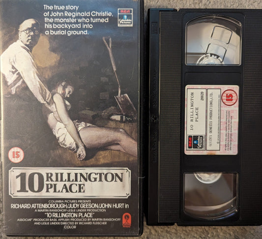 10 Rillington Place (1971) VHS Video - Flippin Retro Video Shop