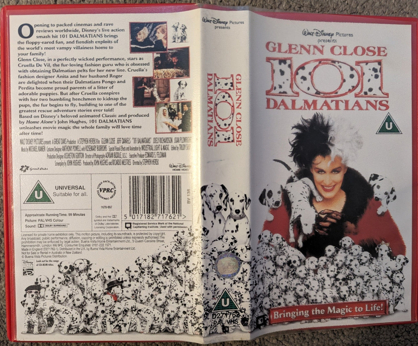 101 Dalmatians (1996) VHS Video - Flippin Retro Video Shop