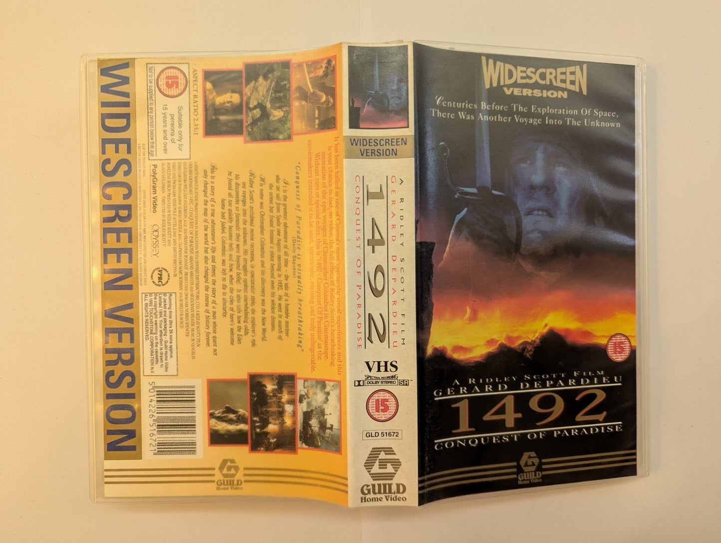 1492 Conquest Of Paradise (1992) VHS Video Wide - screen - Flippin Retro Video Shop