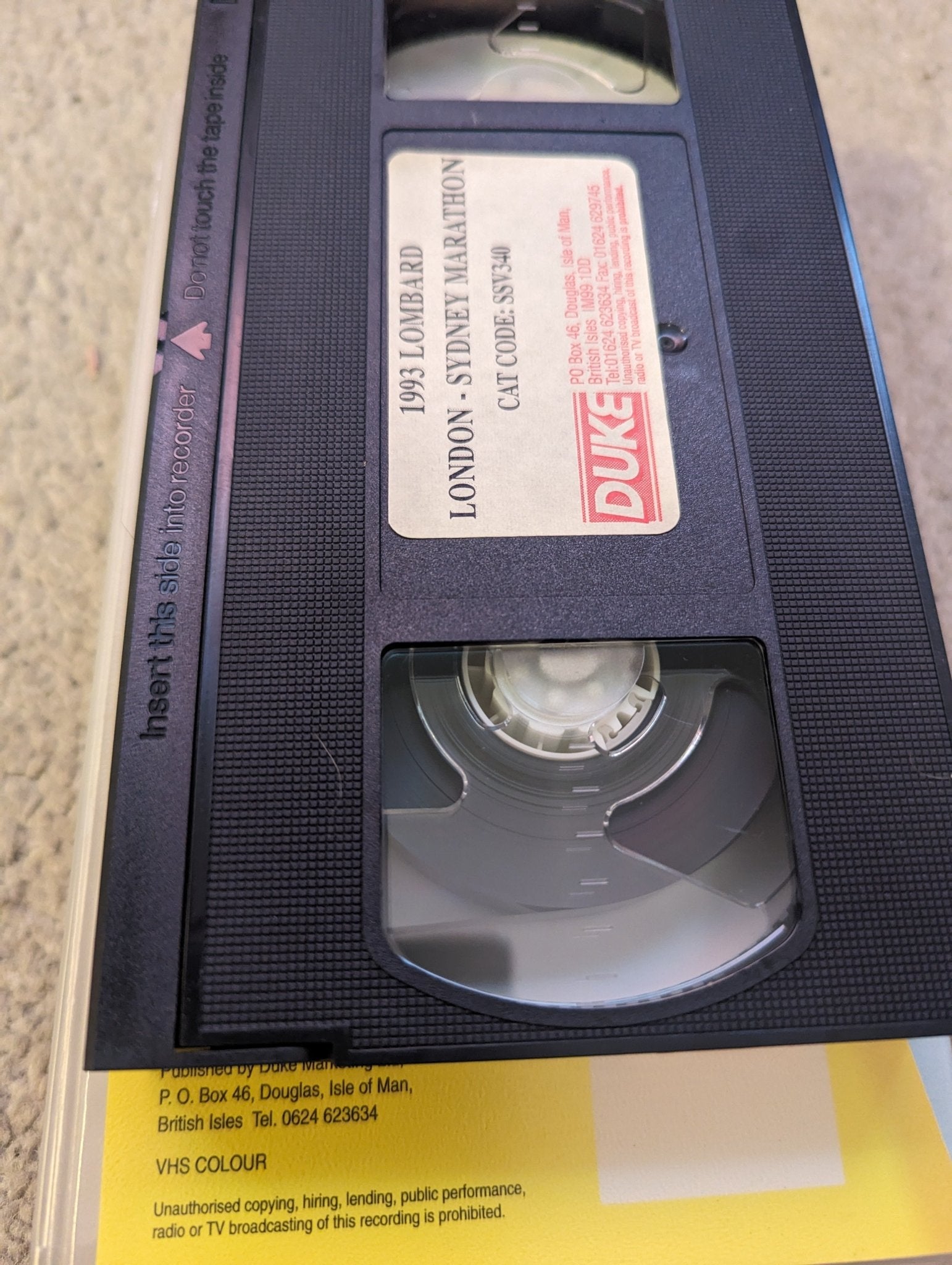 1993 Lombard London To Sydney Marathon VHS Video - Flippin Retro Video Shop