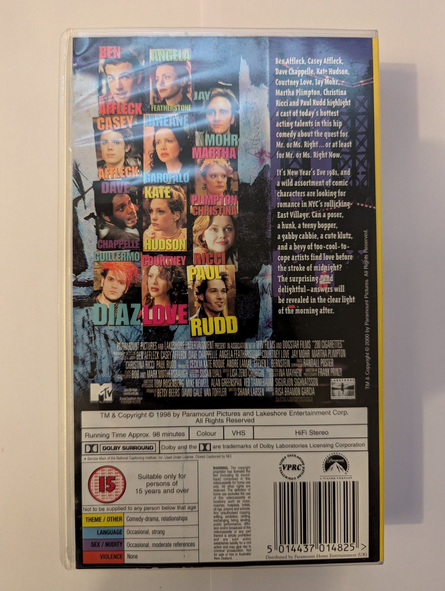 200 Cigarettes (1999) VHS Video - Flippin Retro Video Shop