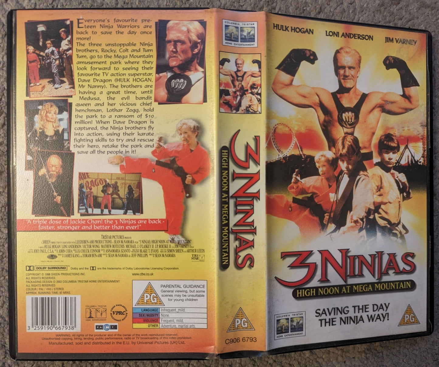 3 Ninjas High Noon At Mega Mountain (1998) VHS Video - Flippin Retro Video Shop