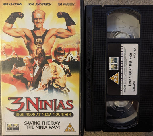 3 Ninjas High Noon At Mega Mountain (1998) VHS Video - Flippin Retro Video Shop