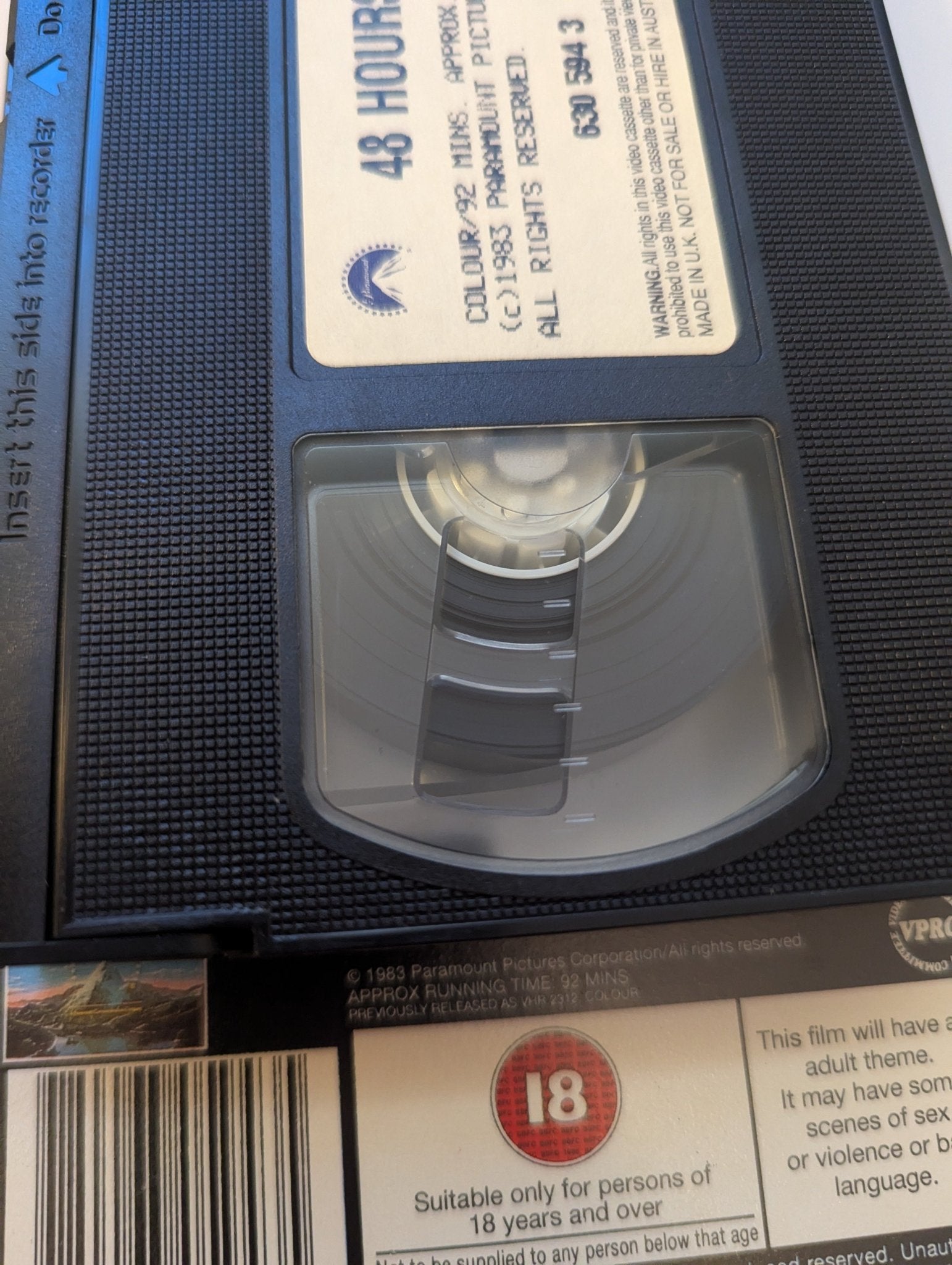 48 Hrs (1982) VHS Video - Flippin Retro