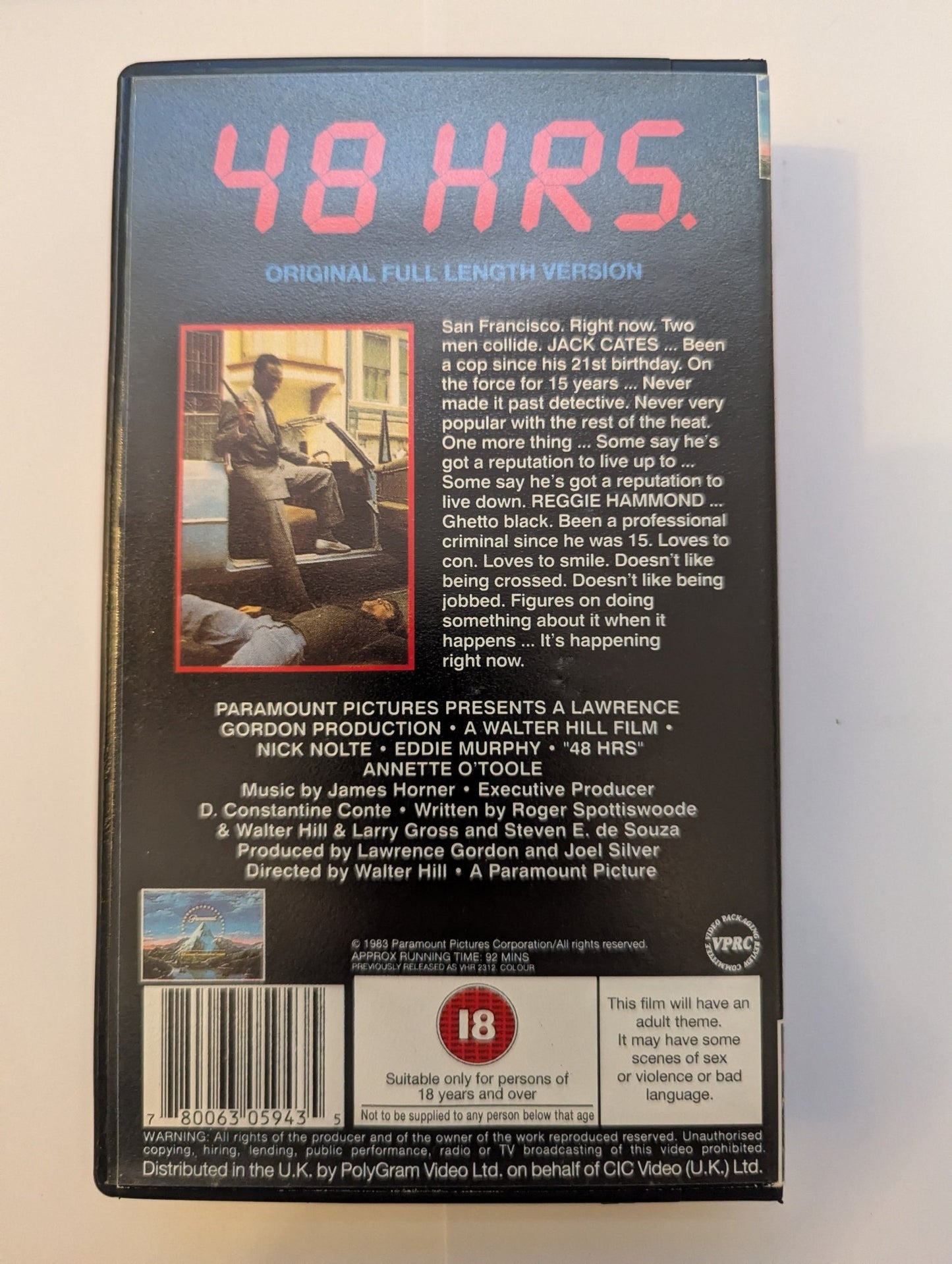 48 Hrs (1982) VHS Video - Flippin Retro