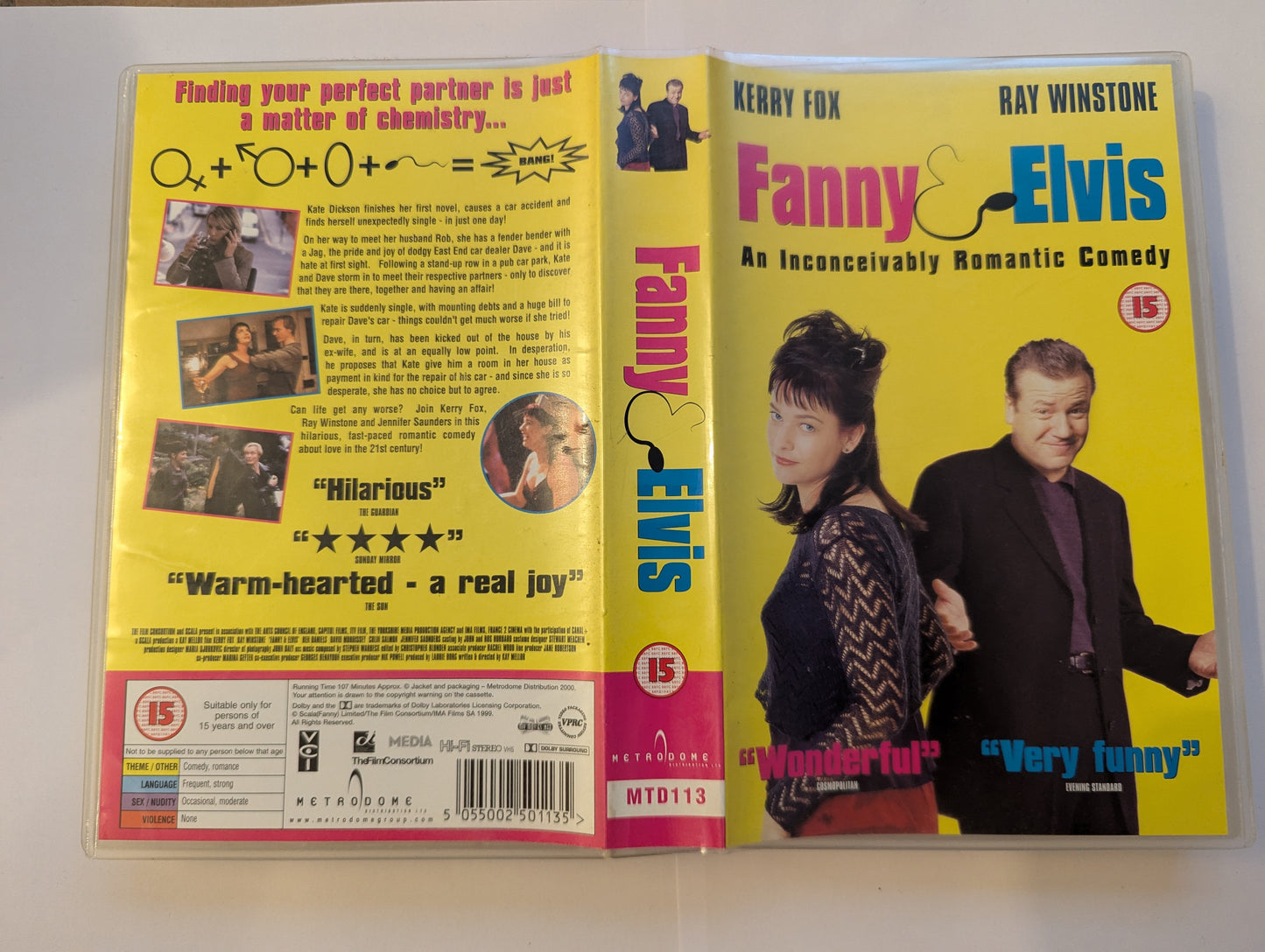 Fanny & Elvis (1998) VHS Video Ex Rental