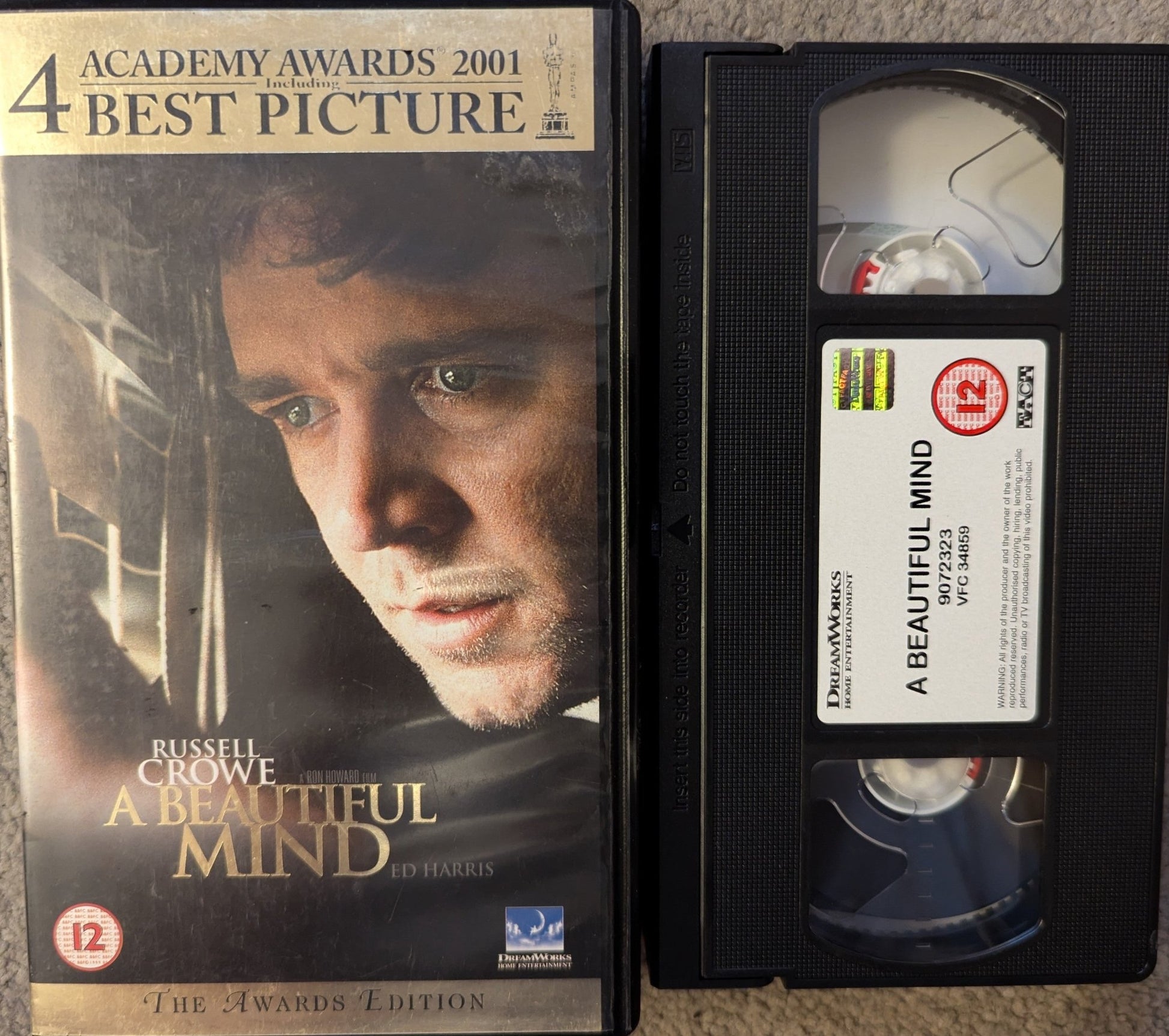 A Beautiful Mind (2001) VHS Video - Flippin Retro Video Shop