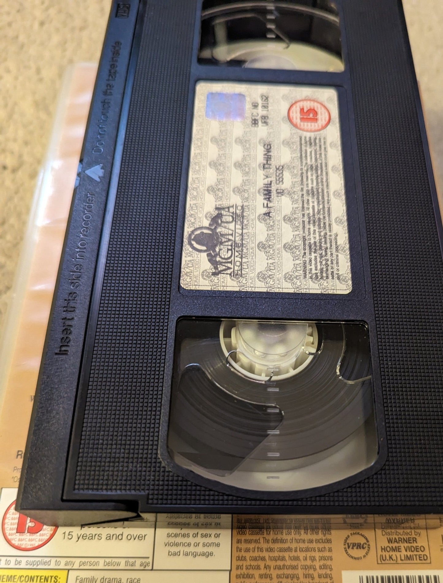 A Family Thing (1996) VHS Video Ex Rental - Flippin Retro Video Shop