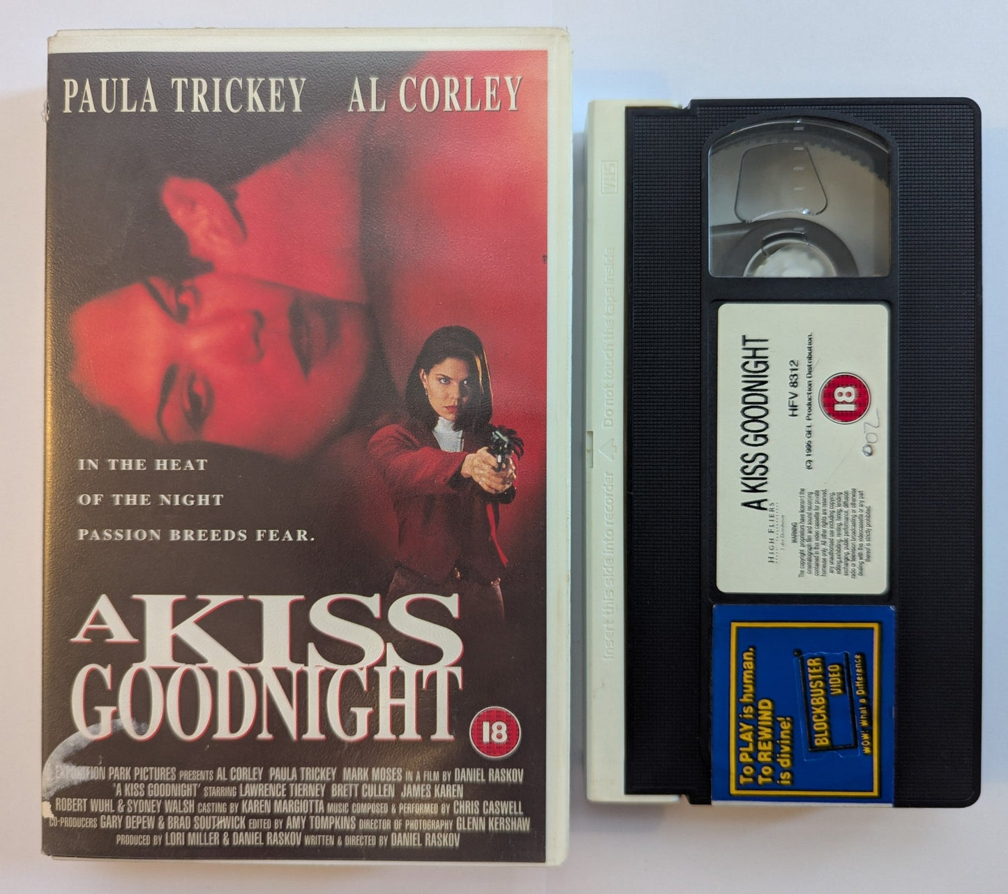 A Kiss Goodnight (1994) VHS Video Ex Rental - Flippin Retro Video Shop