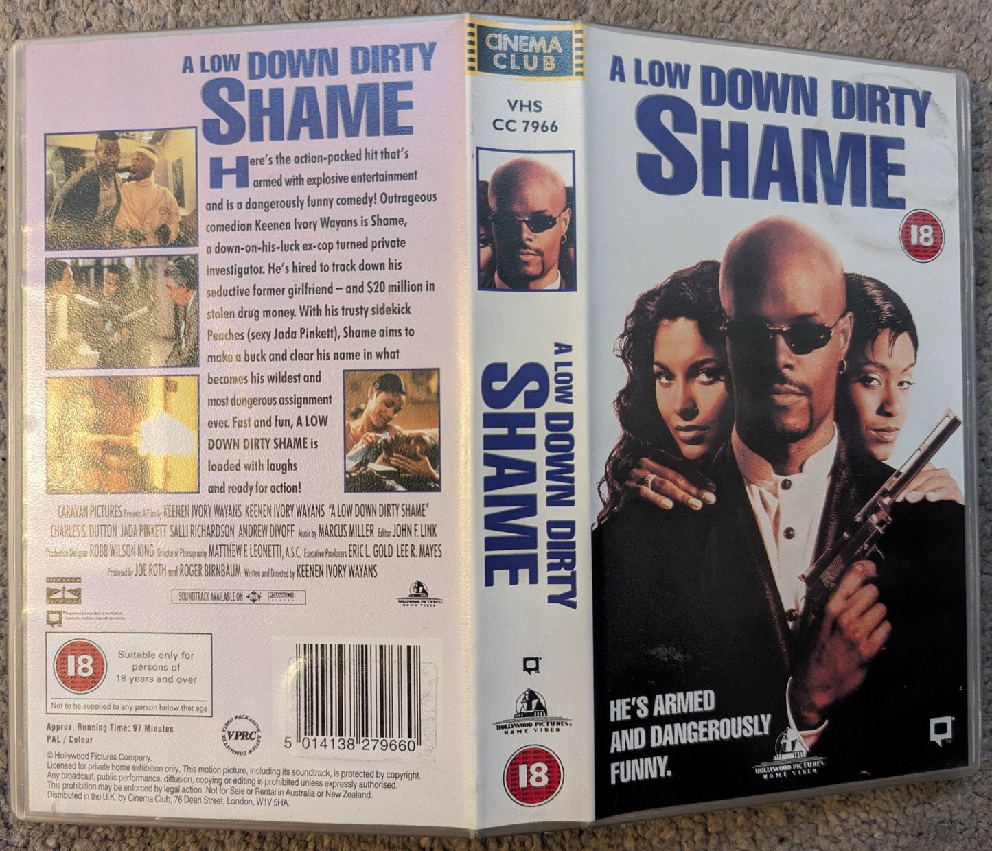 A Low Down Dirty Shame (1994) VHS Video - Flippin Retro Video Shop