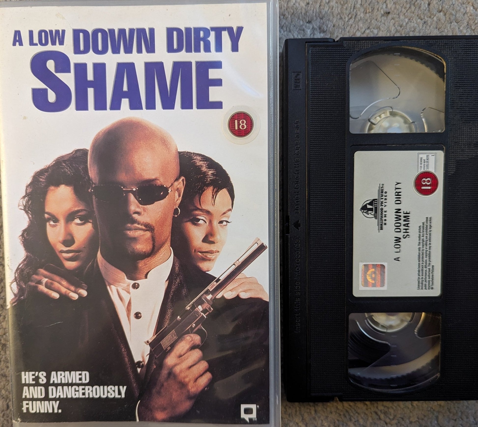 A Low Down Dirty Shame (1994) VHS Video Ex Rental - Flippin Retro Video Shop