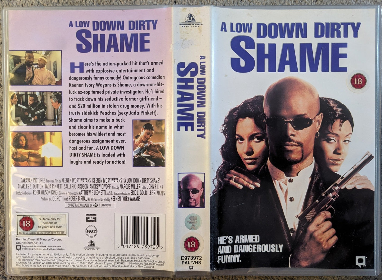 A Low Down Dirty Shame (1994) VHS Video Ex Rental - Flippin Retro Video Shop