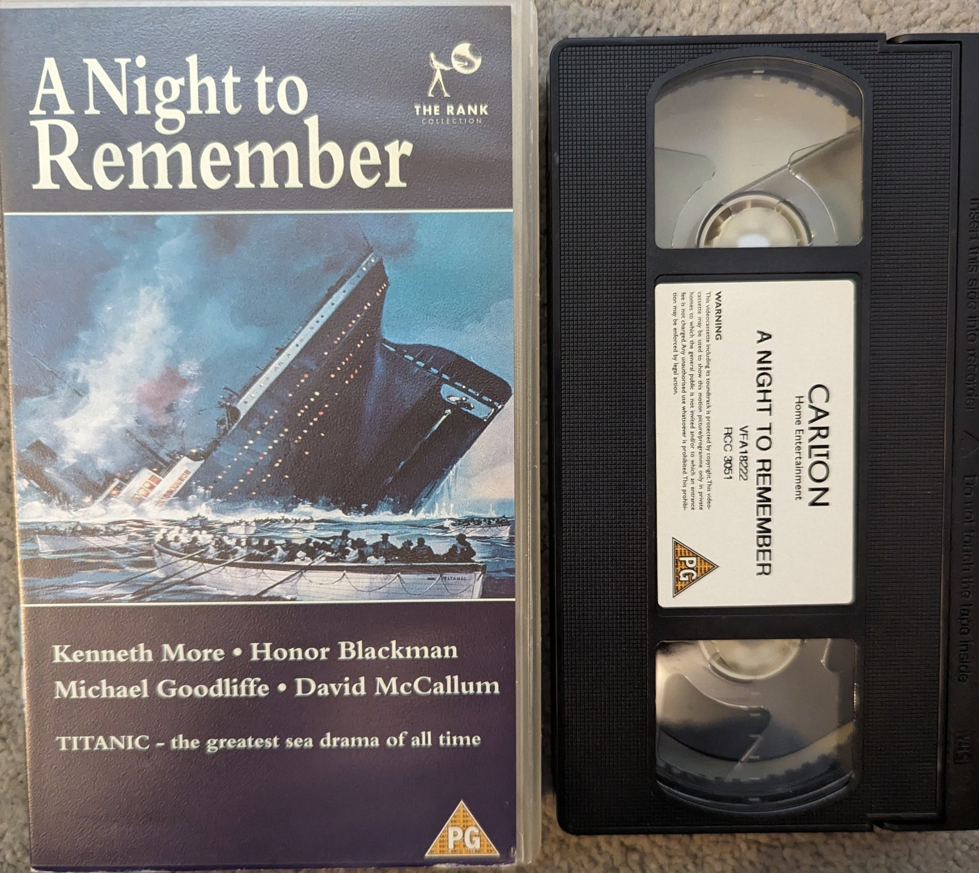 A Night To Remember VHS Video - Flippin Retro Video Shop