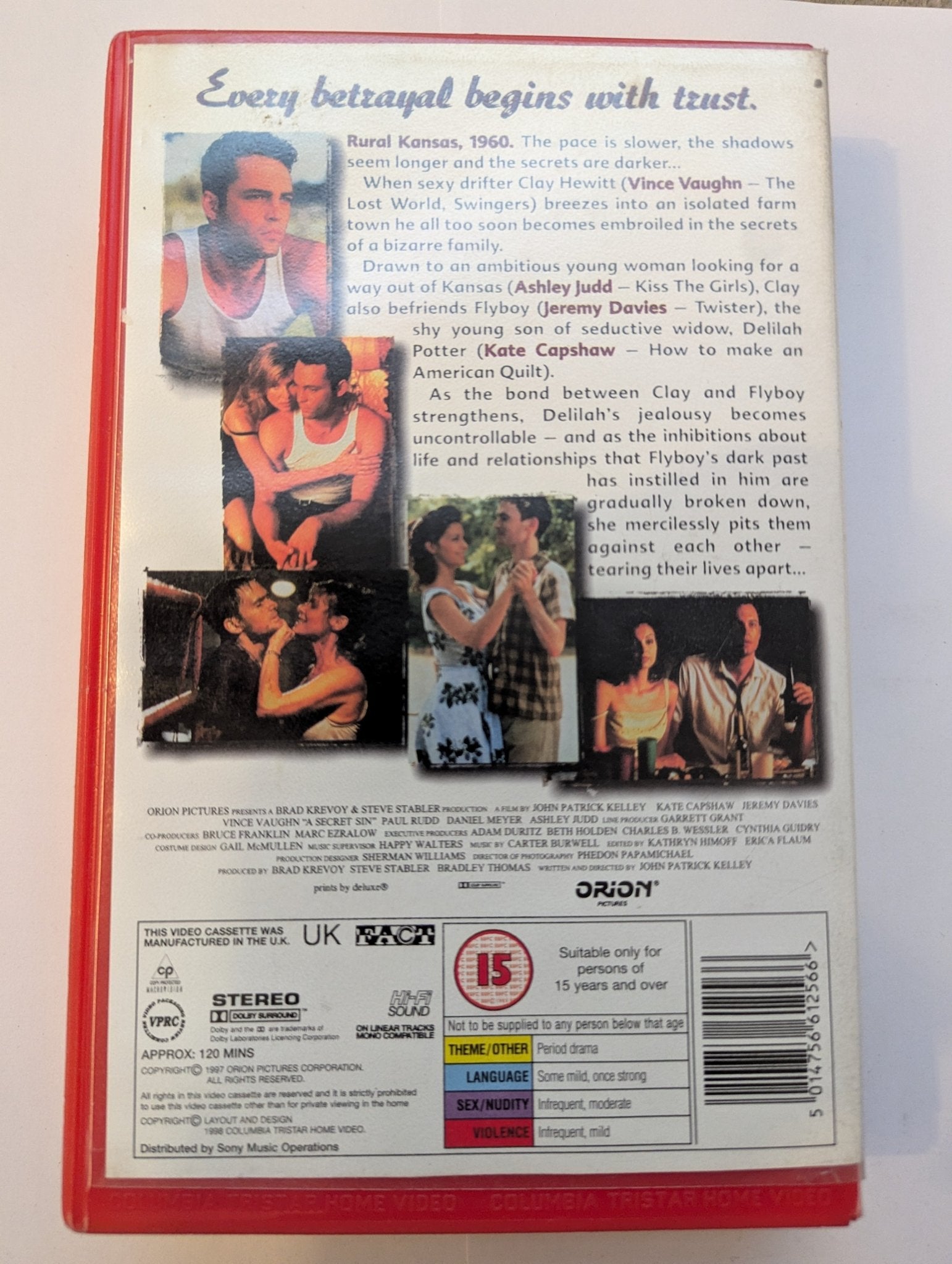 A Secret Sin (1997) VHS Video Ex Rental - Flippin Retro