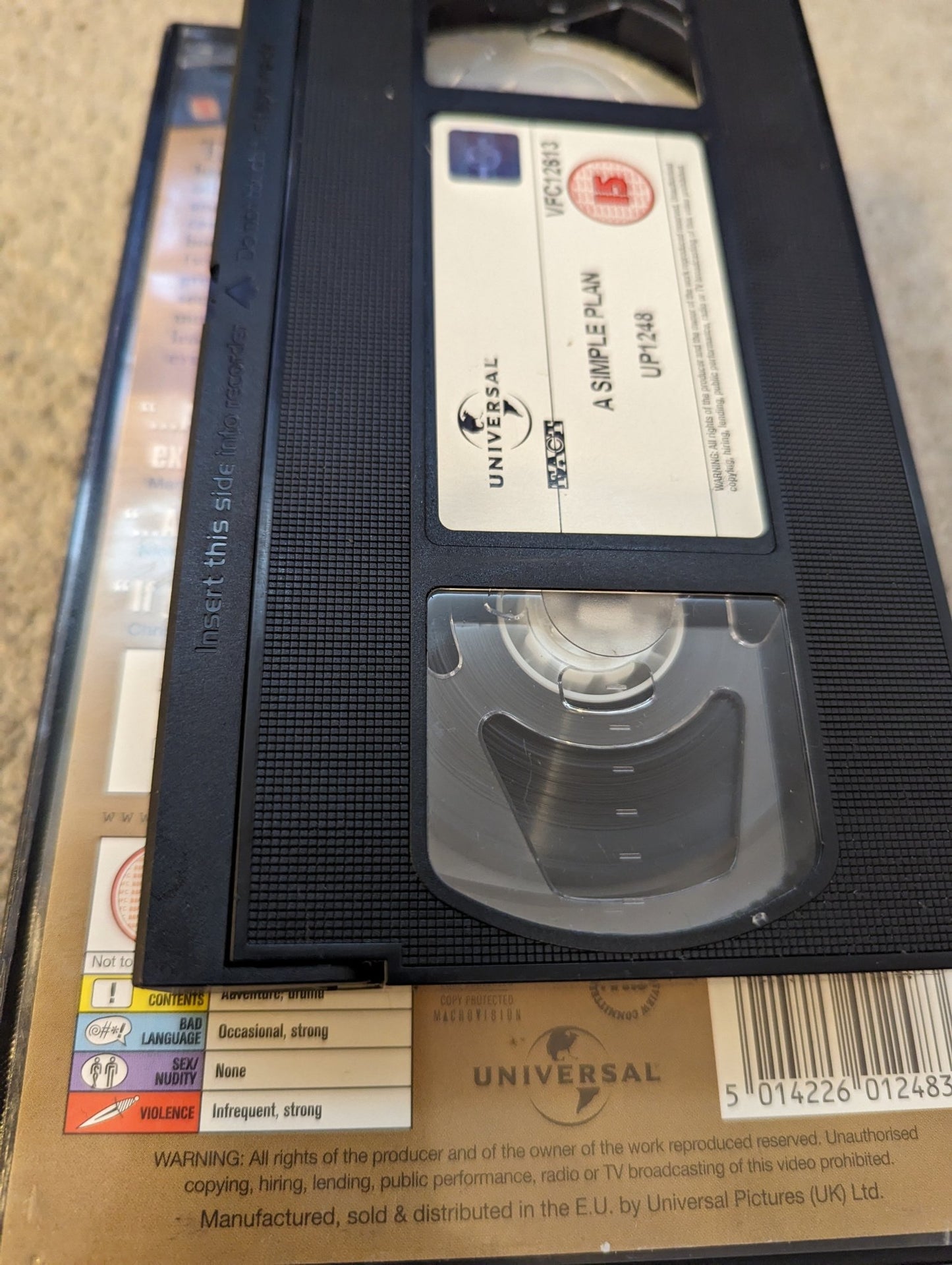 A Simple Plan (1998) VHS Video Ex Rental - Flippin Retro Video Shop