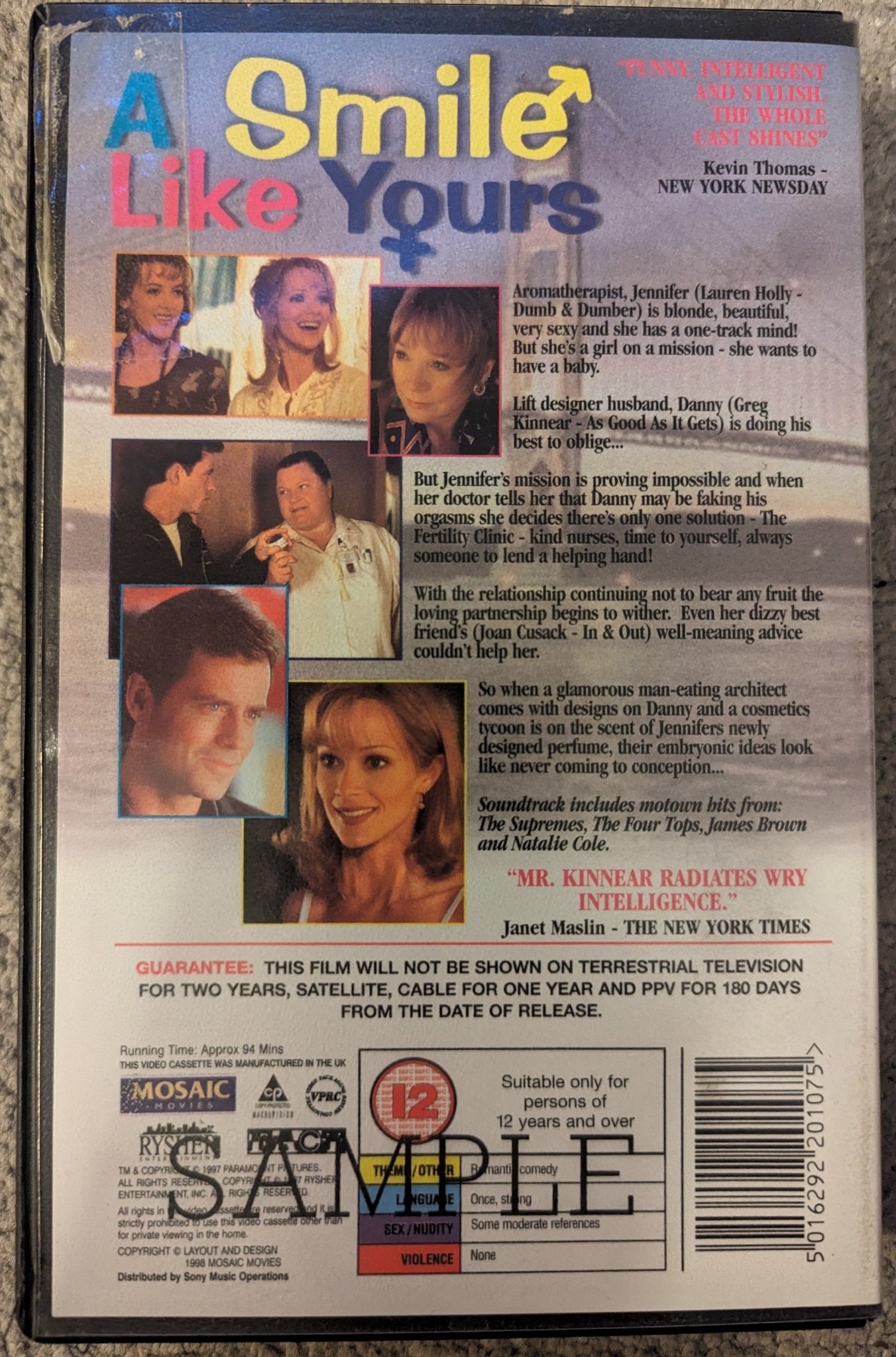 A Smile Like Yours (1997) VHS Video Ex Rental - Flippin Retro Video Shop