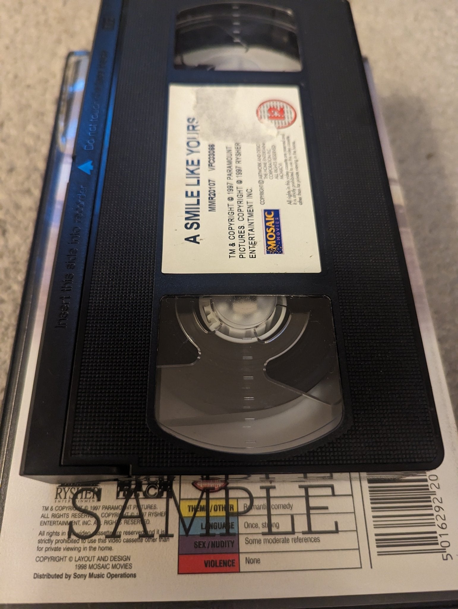 A Smile Like Yours (1997) VHS Video Ex Rental - Flippin Retro Video Shop