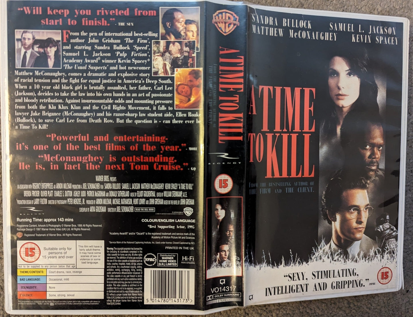 A Time To Kill (1996) VHS Video Ex Rental - Flippin Retro Video Shop