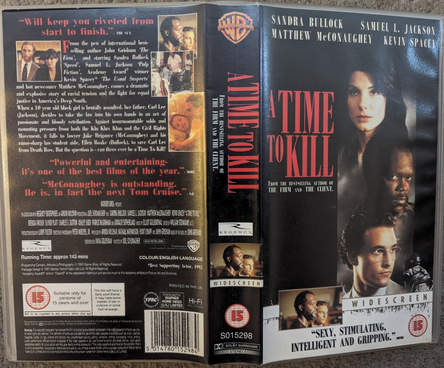 A Time To Kill (1996) VHS Video Wide - screen - Flippin Retro Video Shop