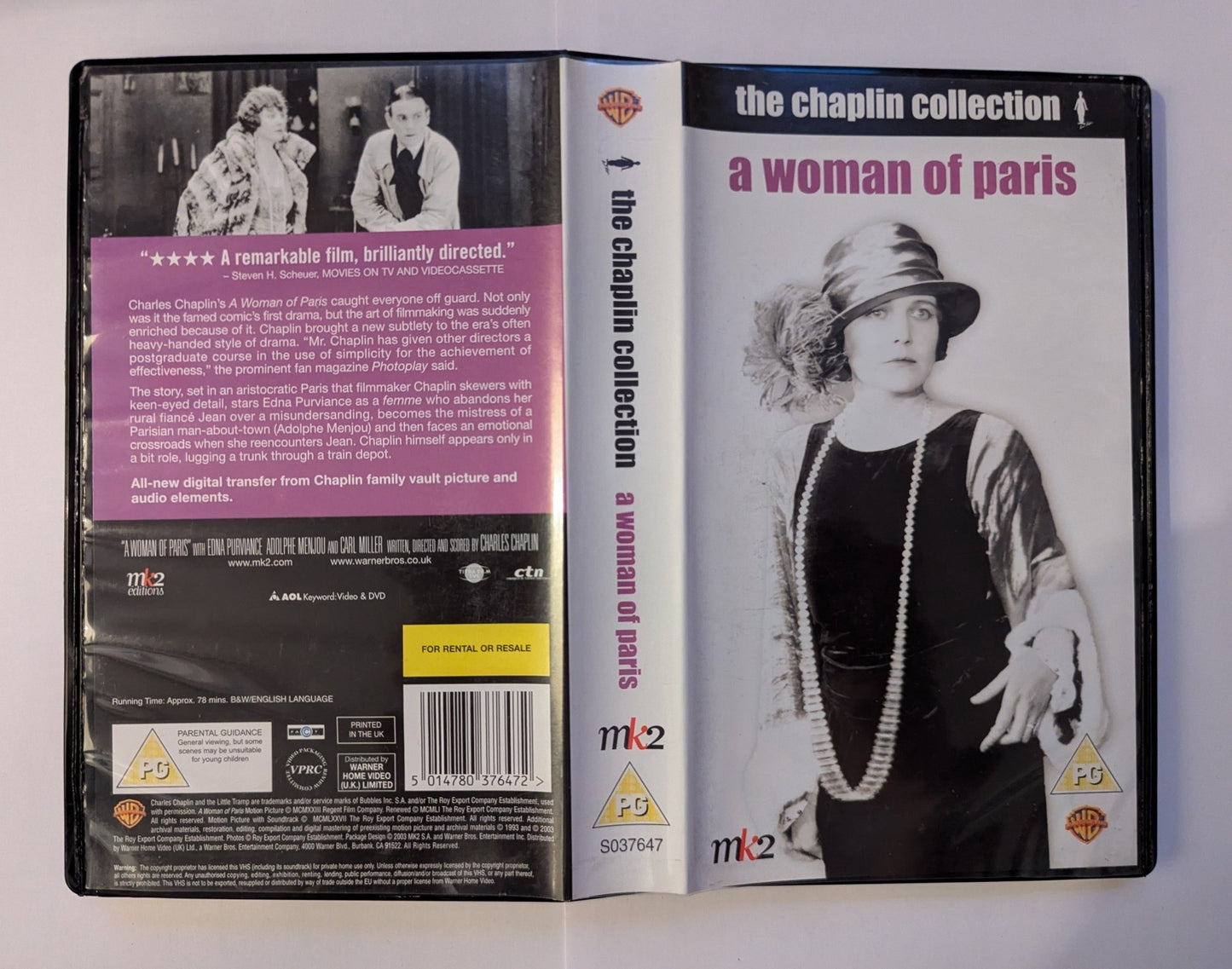 A Woman Of Paris (1923) VHS Video *Sealed* - Flippin Retro