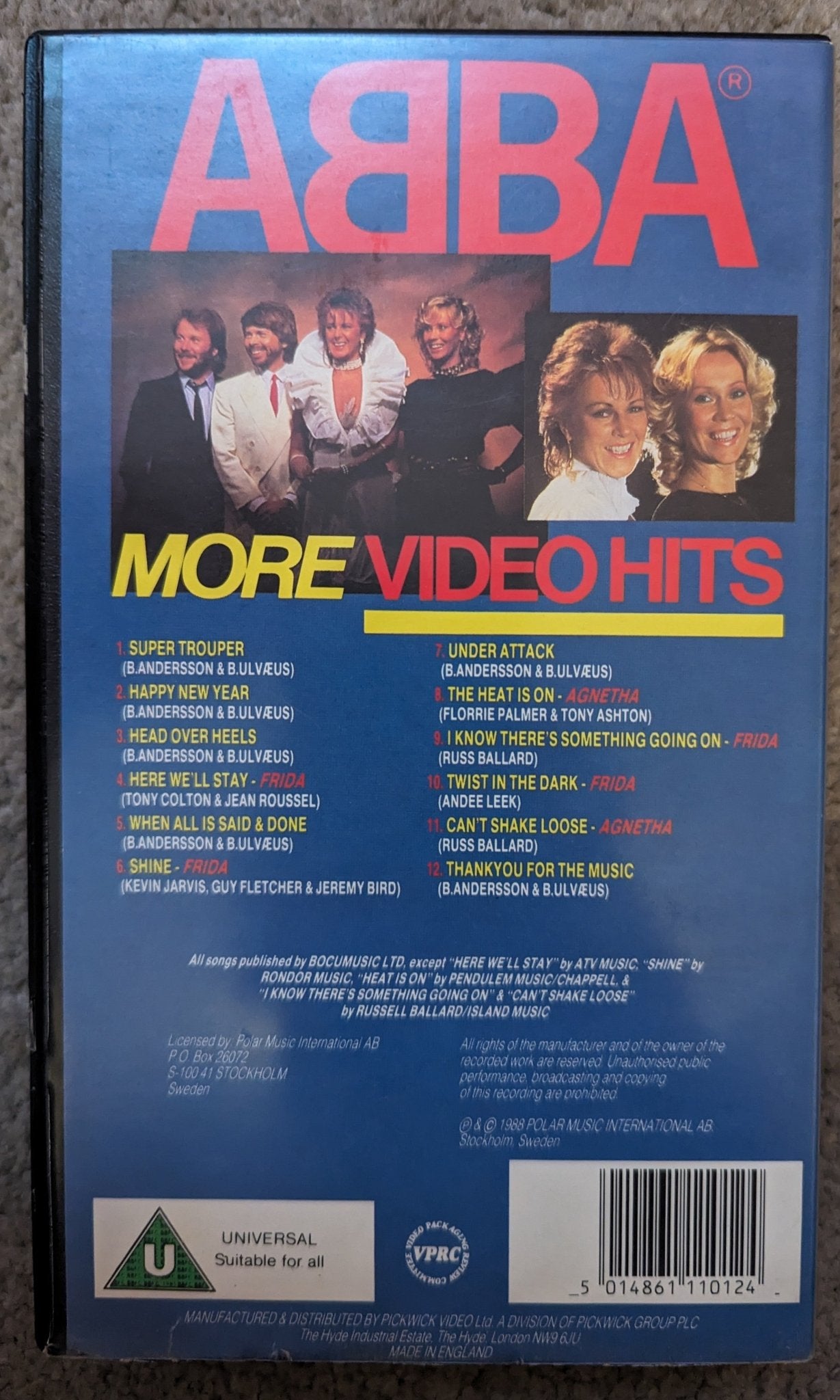 Abba More Video Hits (1988) VHS Video - Flippin Retro Video Shop