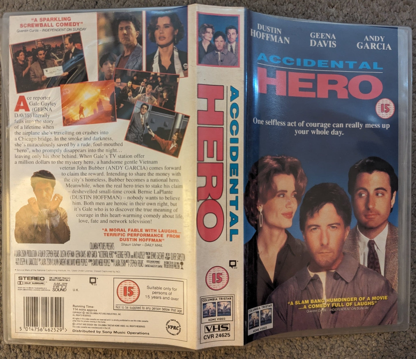 Accidental Hero (1992) VHS Video - Flippin Retro Video Shop