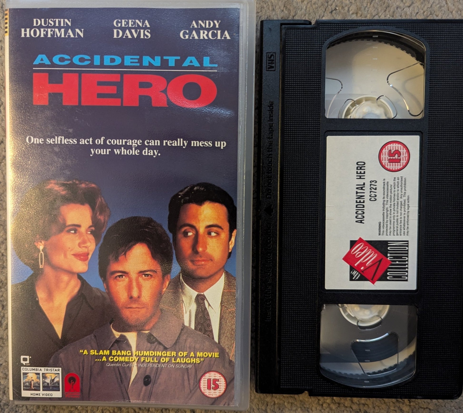 Accidental Hero (1992) VHS Video - Flippin Retro Video Shop