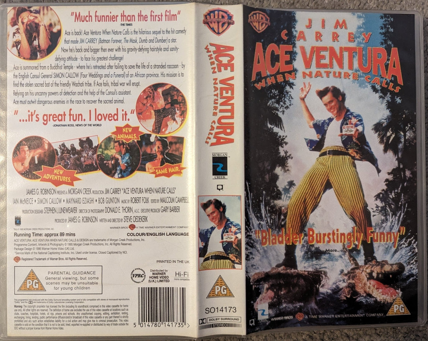 Ace Ventura (1995) VHS Video - Flippin Retro Video Shop