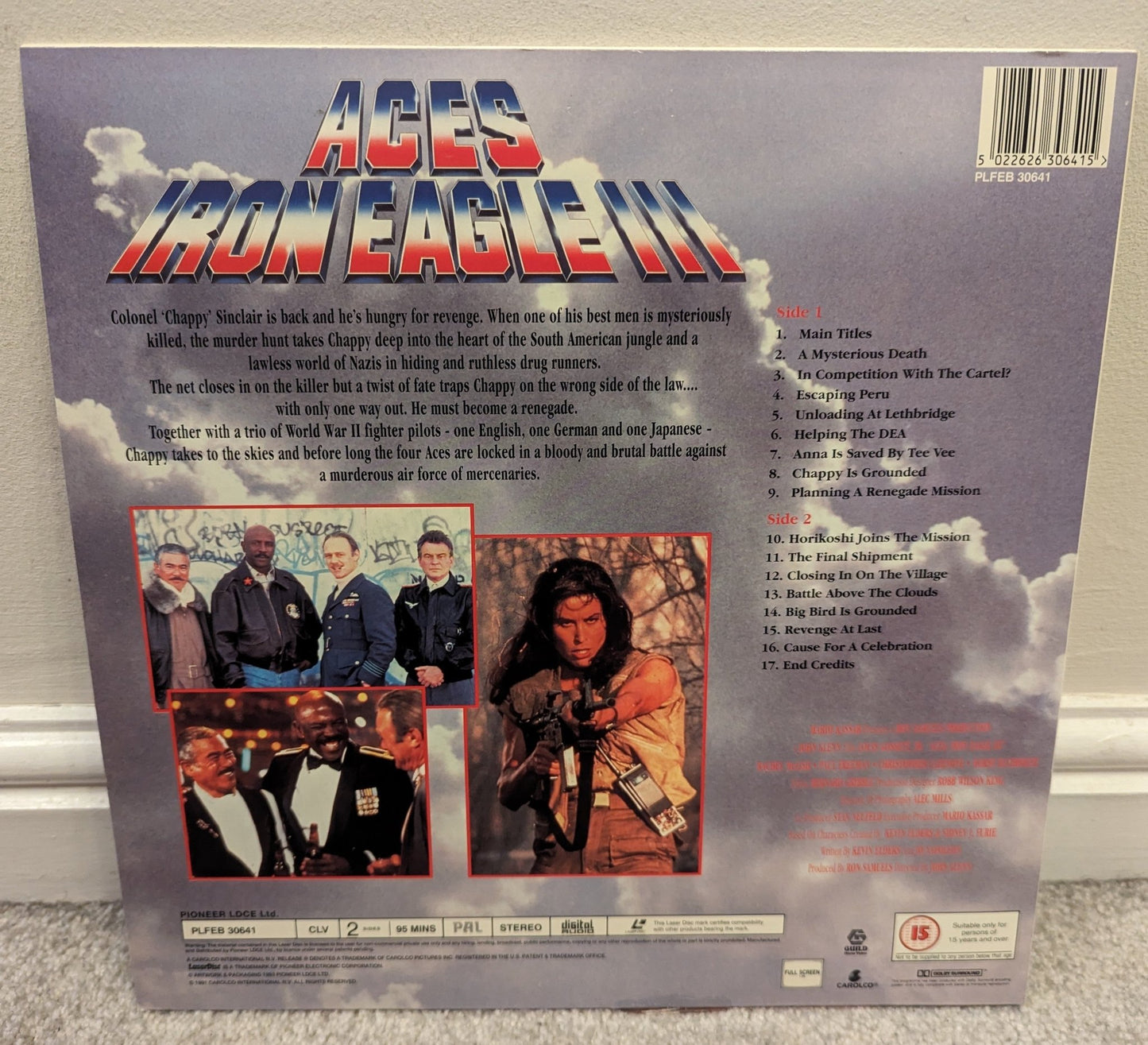 Aces Iron Eagle 3 (1992) Laserdisc PAL - Flippin Retro Video Shop