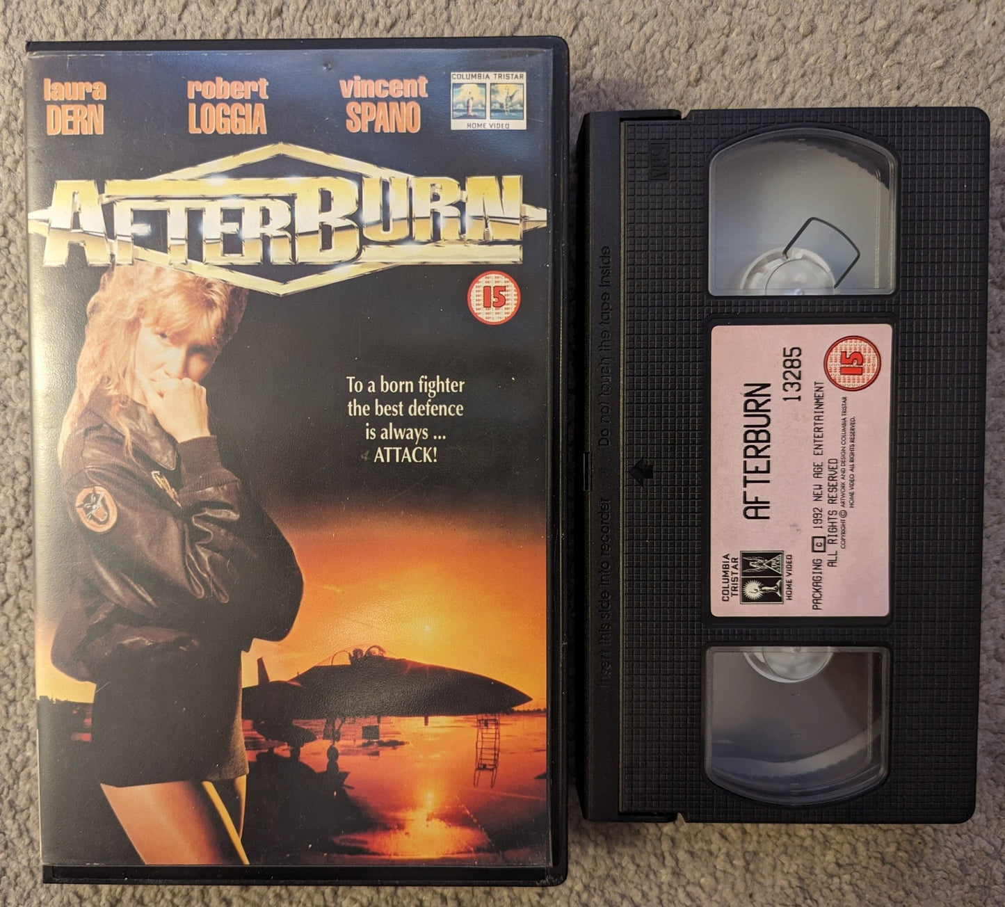 Afterburn (1992) VHS Ex Rental - Flippin Retro Video Shop