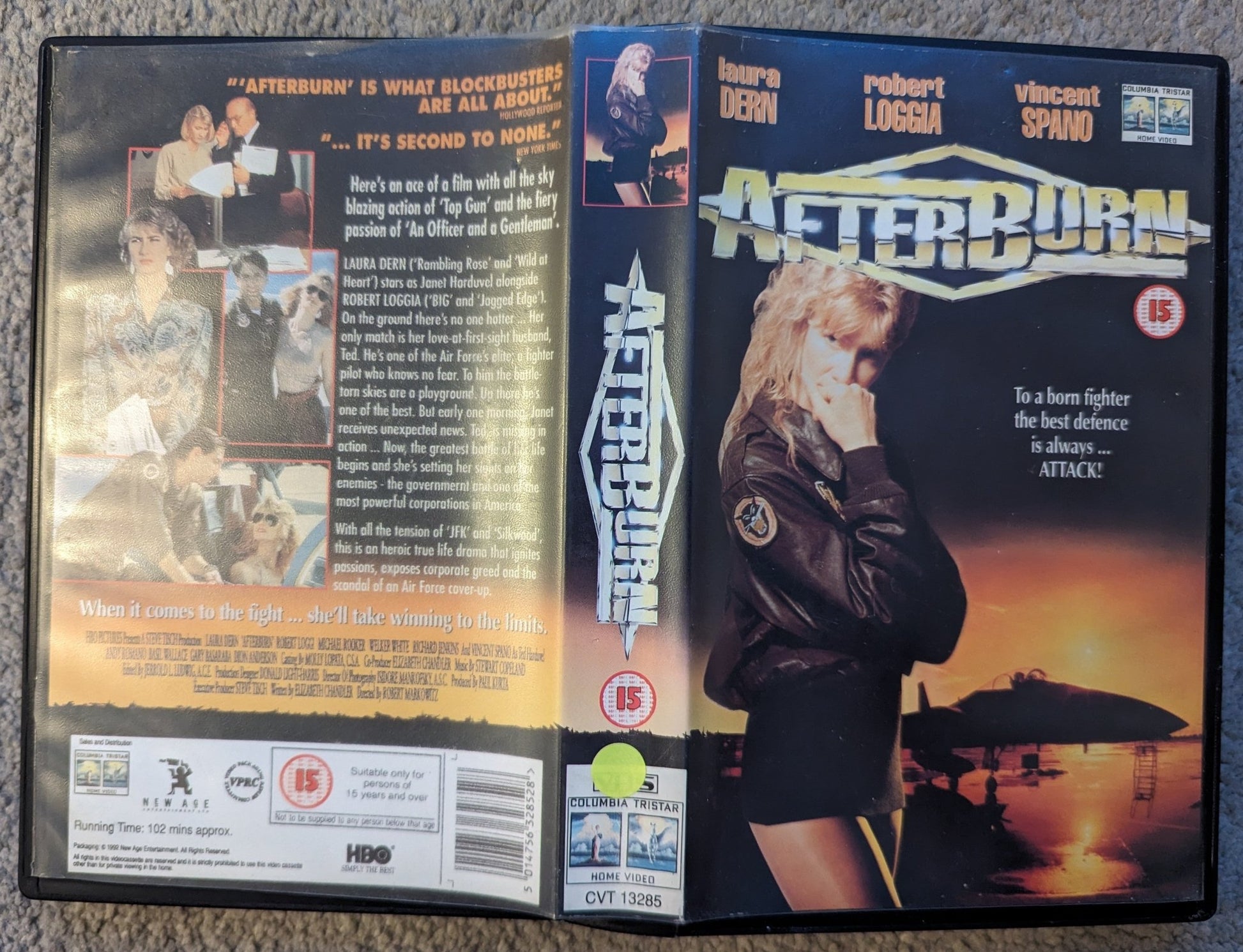 Afterburn (1992) VHS Ex Rental - Flippin Retro Video Shop