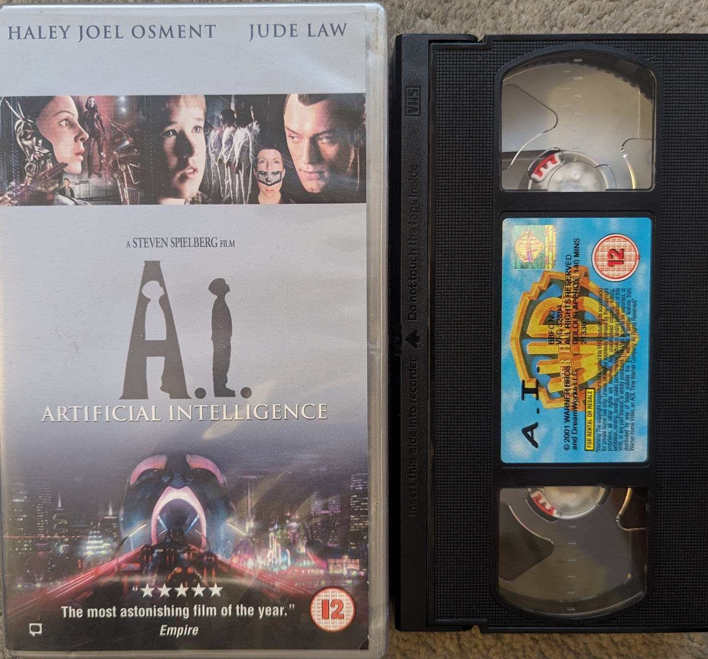 A.i Artificial Intelligence (2001) VHS Video - Flippin Retro Video Shop