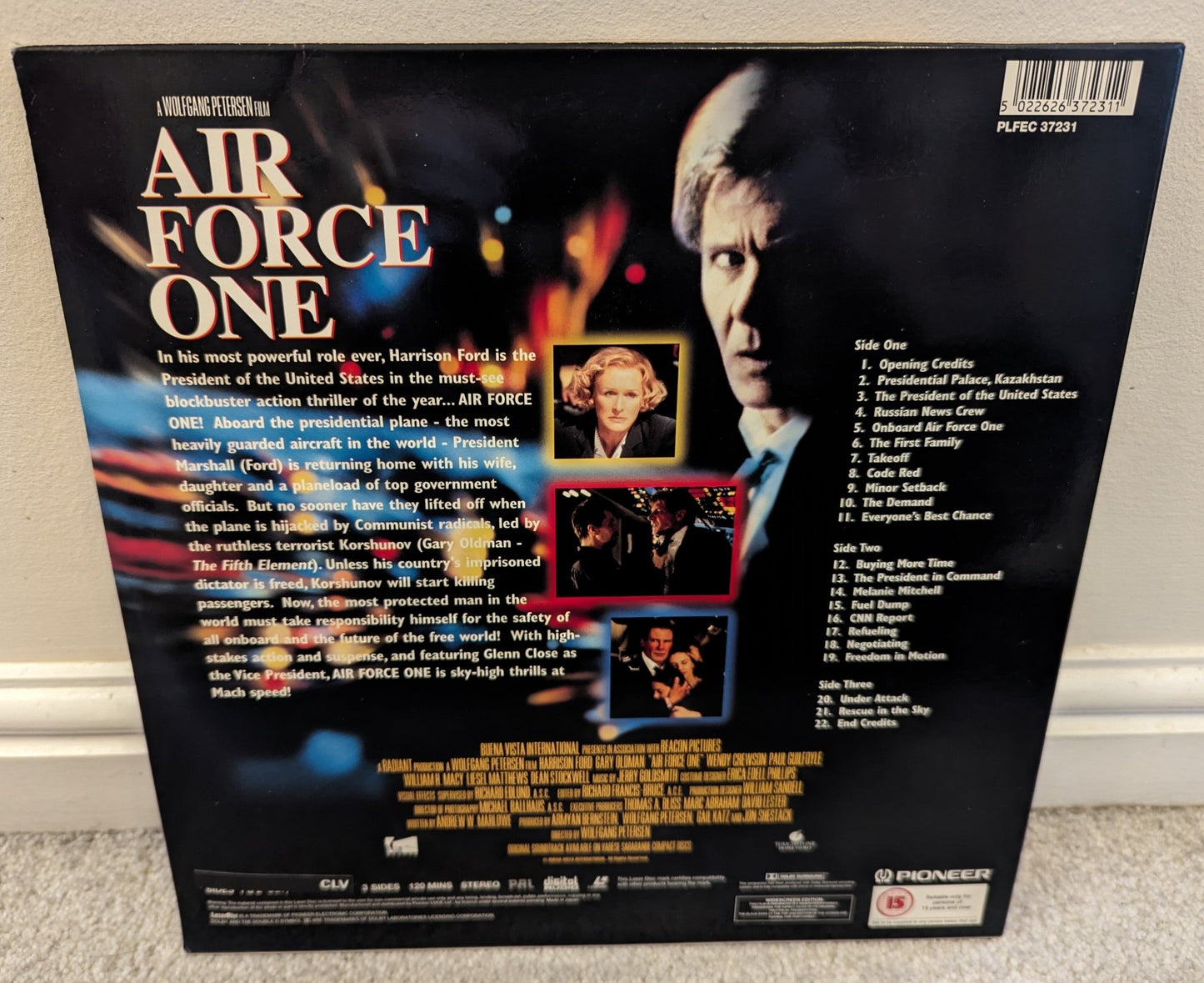 Air Force One (1997) Laserdisc PAL - Flippin Retro Video Shop