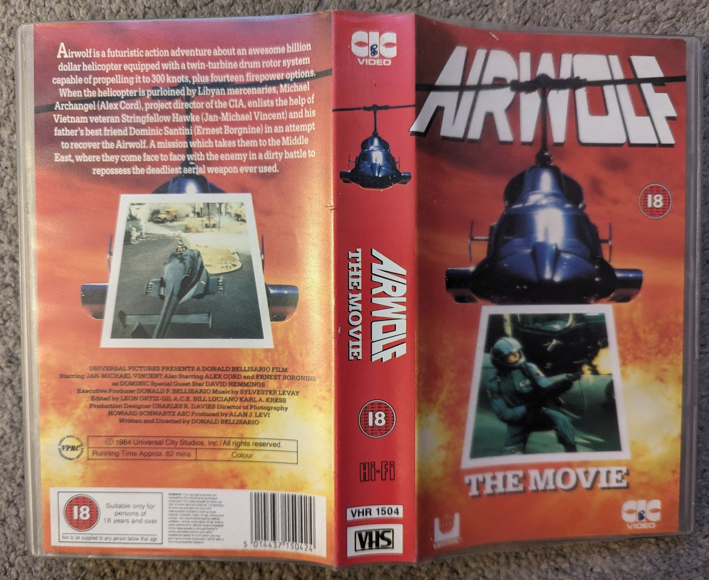 Airwolf The Movie (1984) VHS Video - Flippin Retro Video Shop