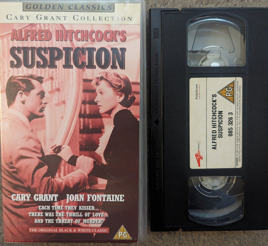 Alfred Hitchcock's Suspicion (1941) VHS Video (Shiny Cover) - Flippin Retro Video Shop