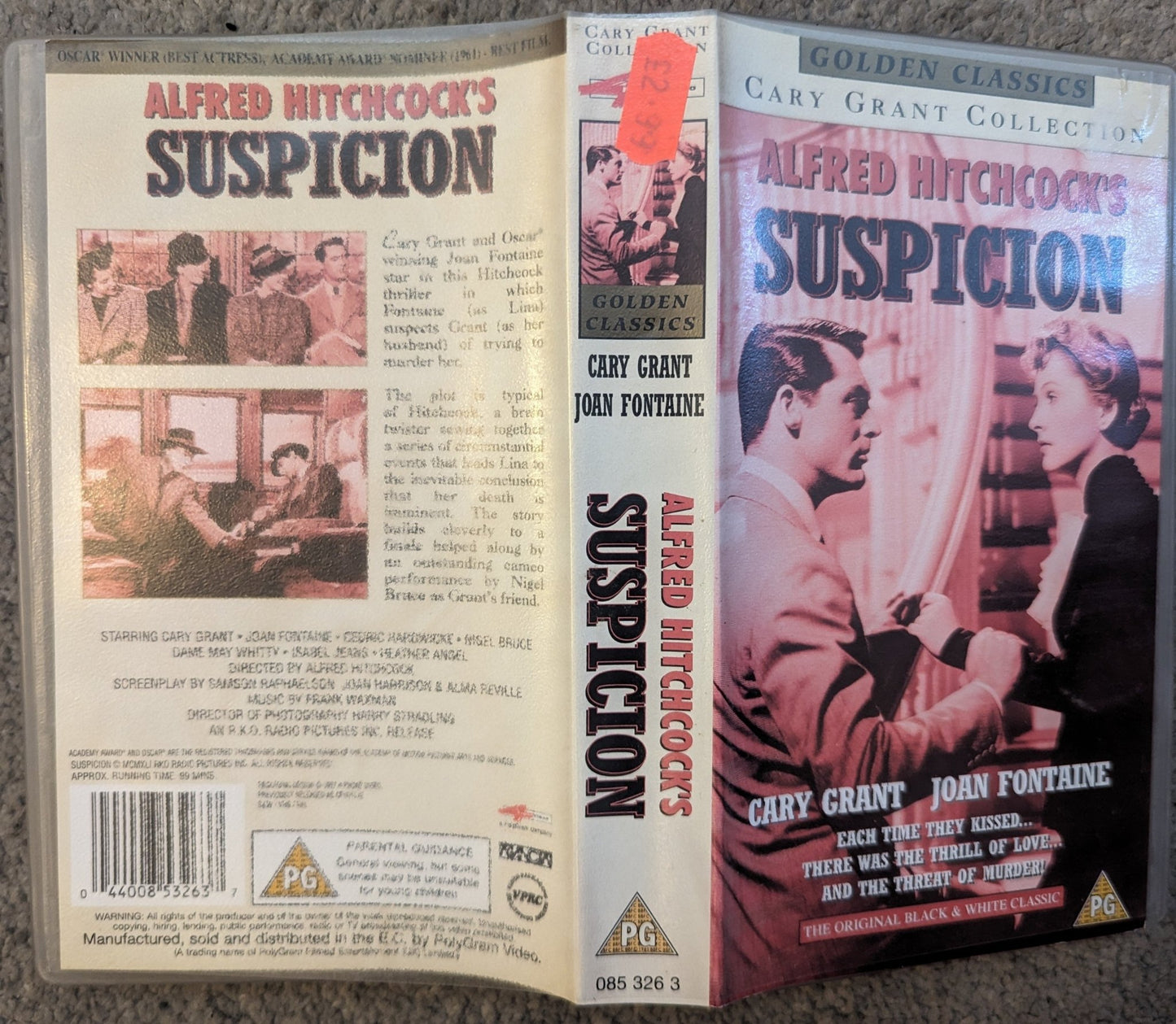 Alfred Hitchcock's Suspicion (1941) VHS Video (Shiny Cover) - Flippin Retro Video Shop