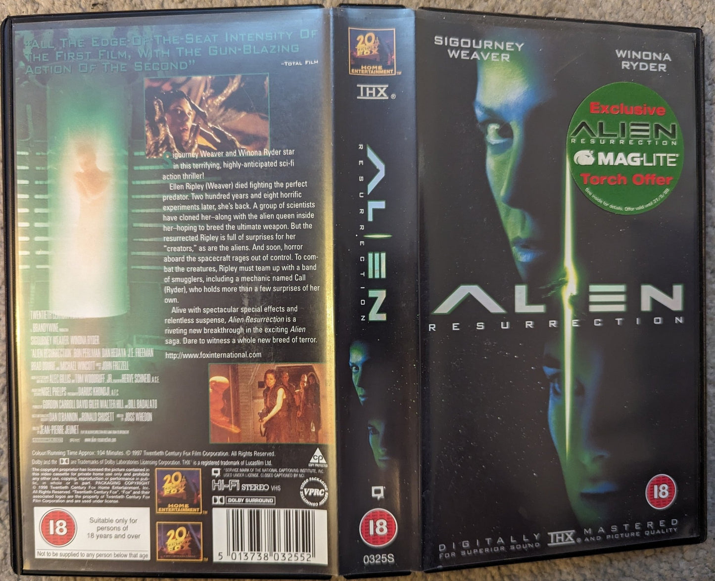 Alien Resurrection (1997) VHS Video - Flippin Retro Video Shop