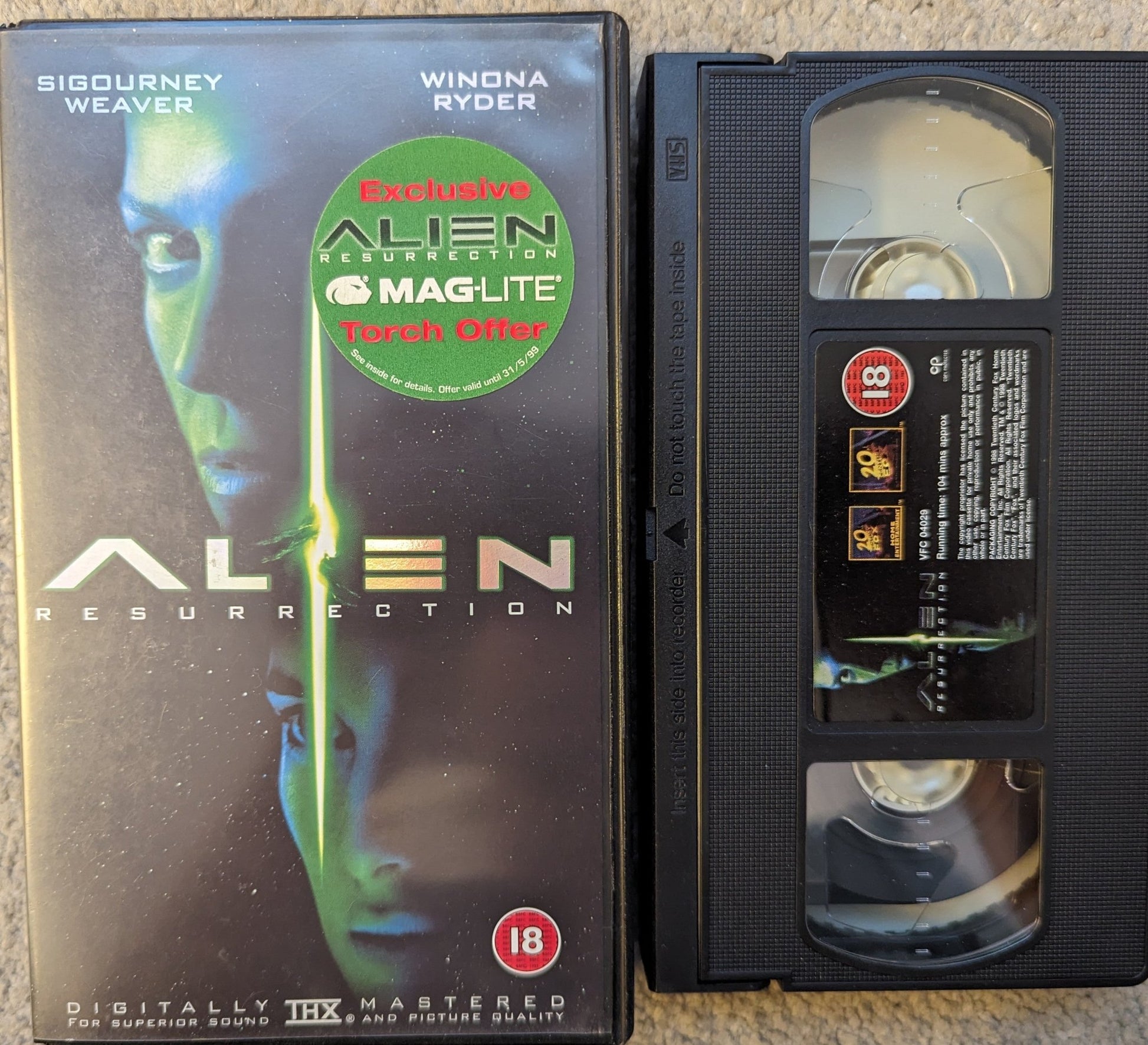 Alien Resurrection (1997) VHS Video - Flippin Retro Video Shop