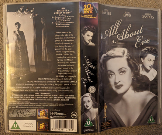 All About Eve (1950) VHS Video - Flippin Retro Video Shop