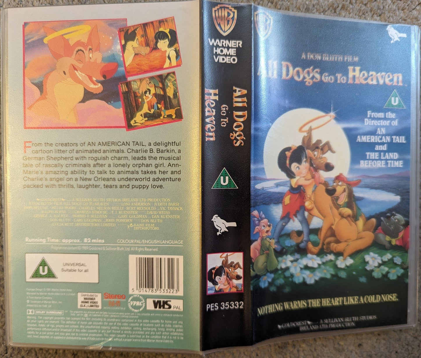 All Dogs Go To Heaven (1989) VHS Video - Flippin Retro Video Shop