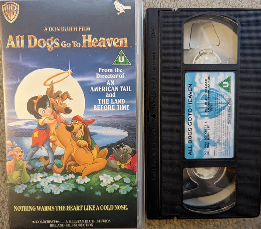 All Dogs Go To Heaven (1989) VHS Video - Flippin Retro Video Shop