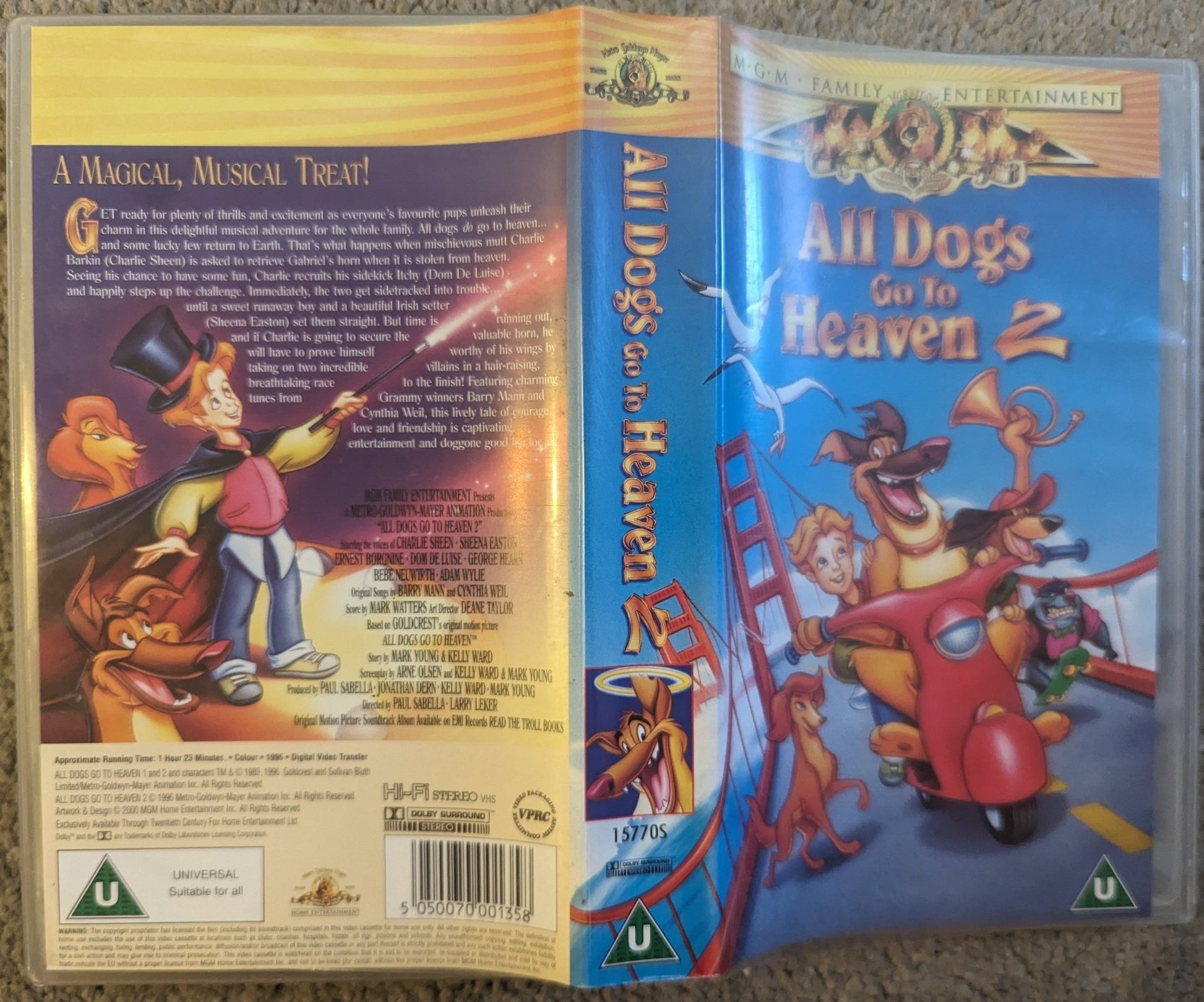 All Dogs Go To Heaven 2 (1996) VHS Video - Flippin Retro Video Shop