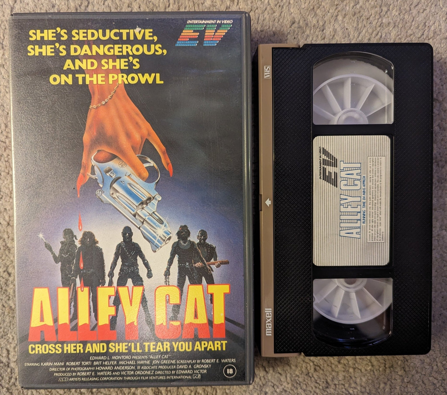 Alley Cat VHS Ex Rental (1984) - Flippin Retro Video Shop