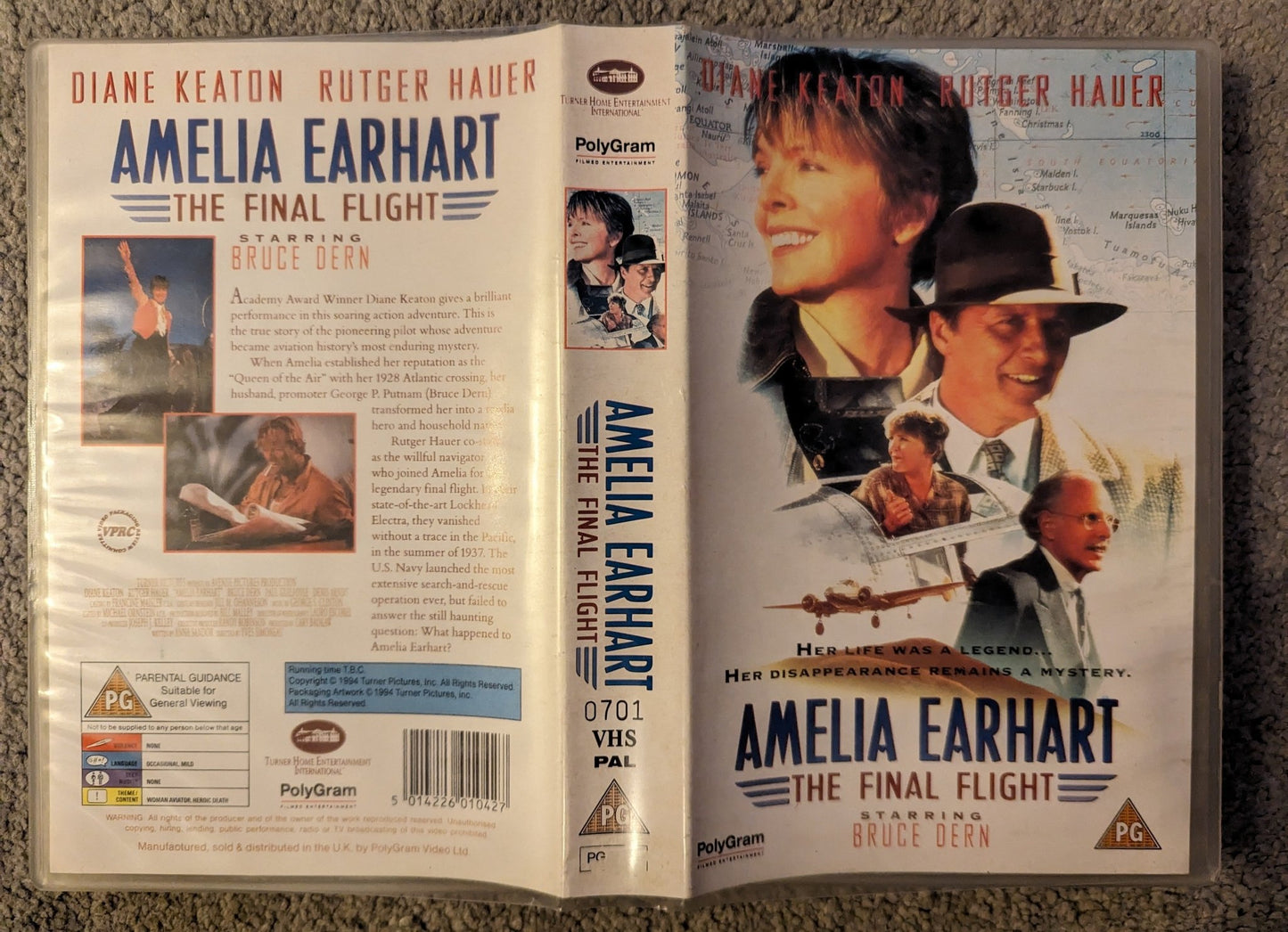 Amelia Earhart The Final Flight (1994) VHS Video Ex Rental - Flippin Retro Video Shop