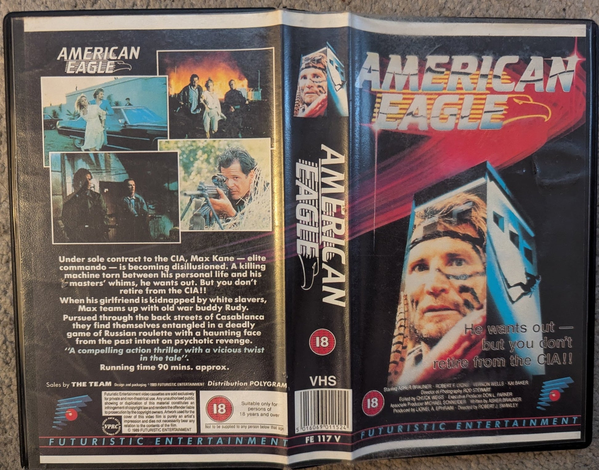 American Eagle (1989) VHS Video - Flippin Retro Video Shop