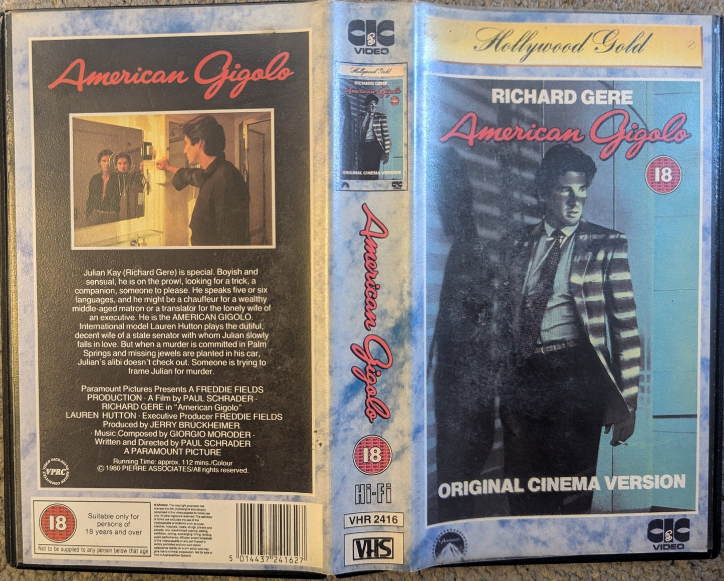 American Gigalo (1980) VHS Video - Flippin Retro Video Shop