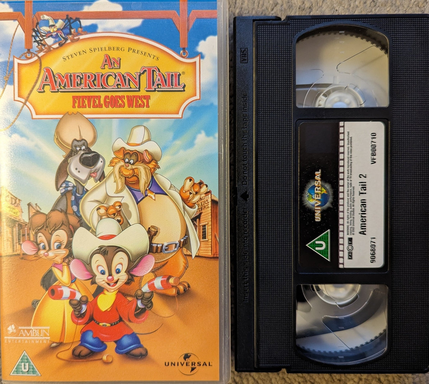 An American Tail Fievel Goes West (1991) VHS Video - Flippin Retro Video Shop