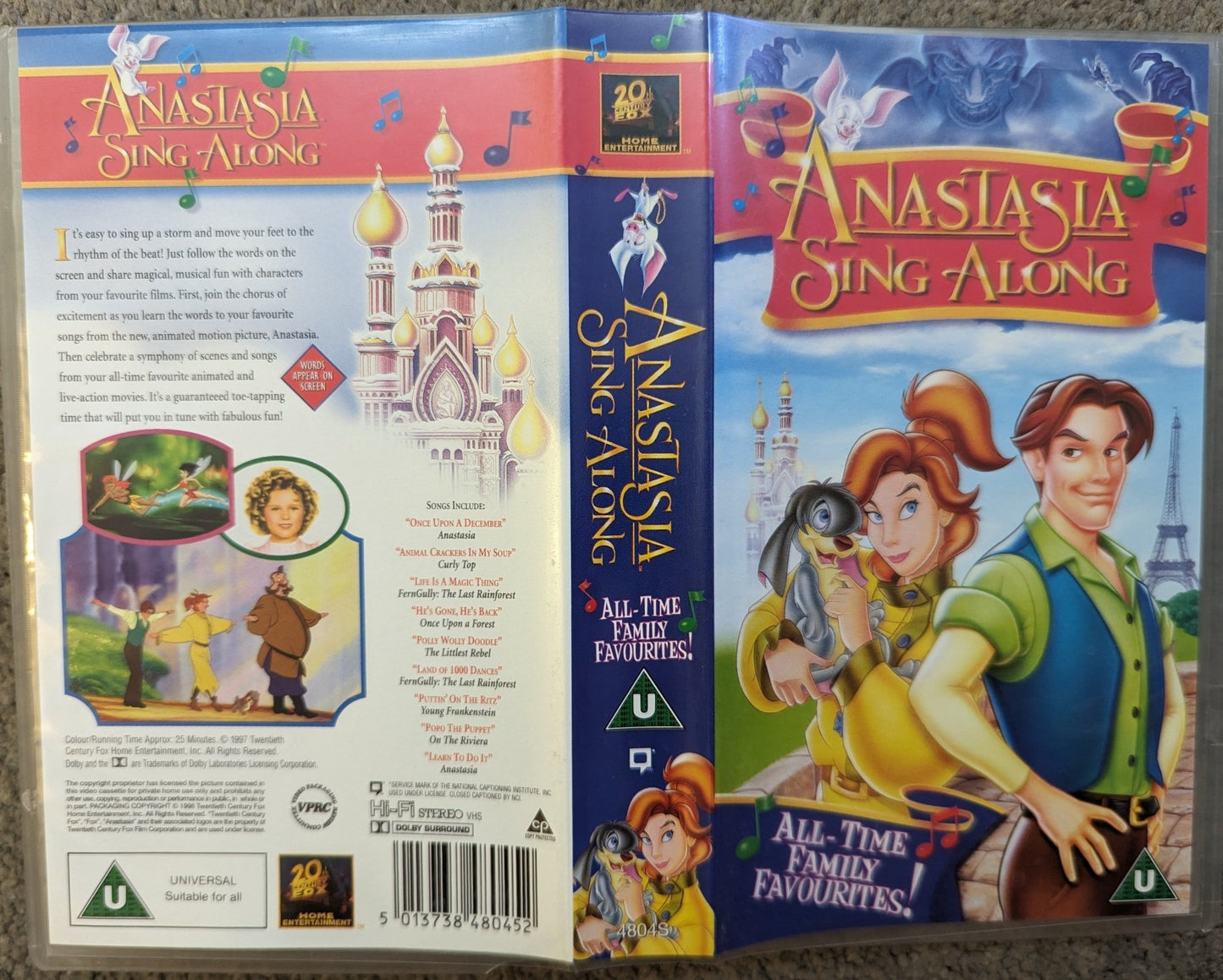 Anastasia Sing Along (1997) VHS Video - Flippin Retro Video Shop