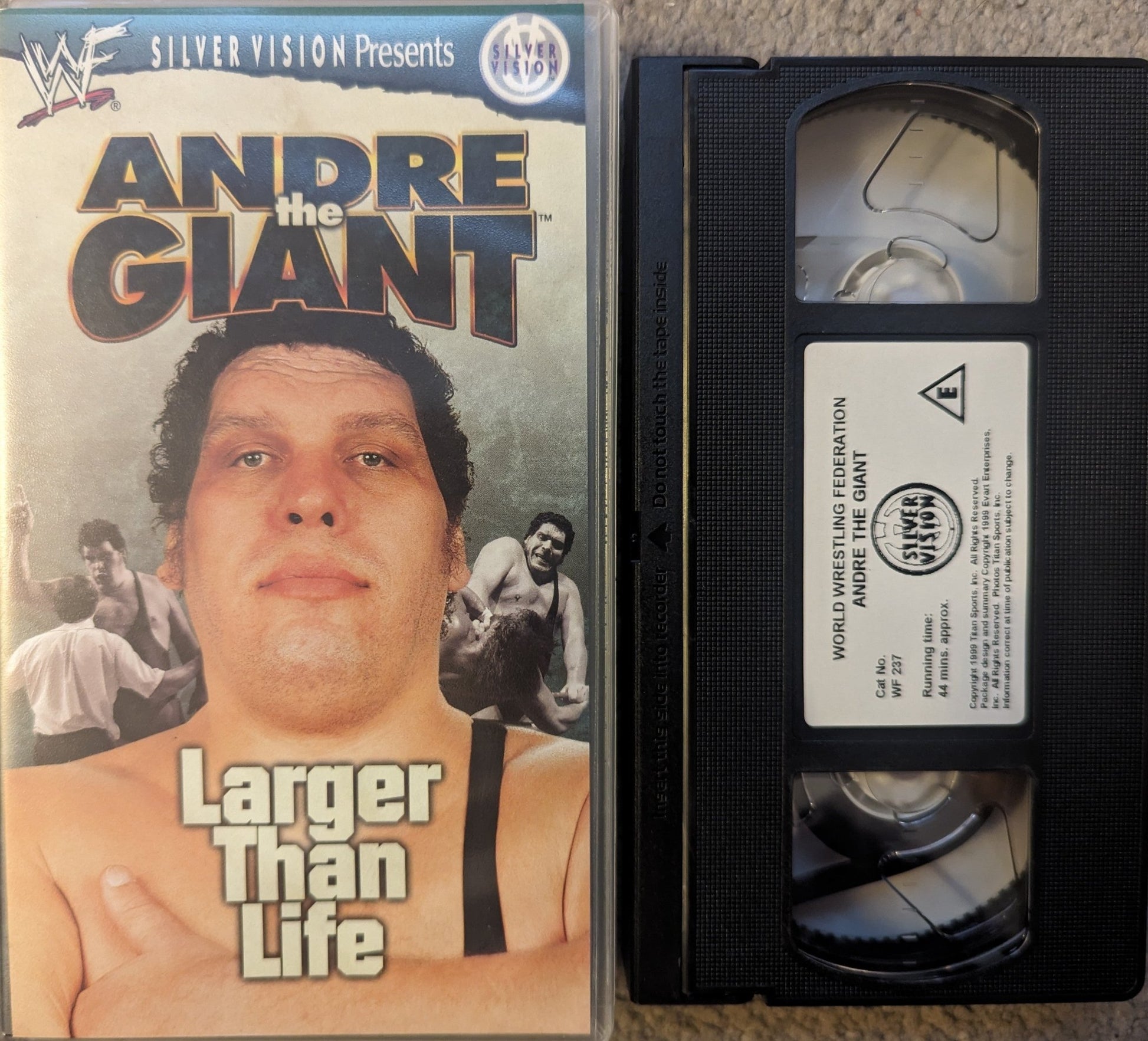 Andre The Giant Larger Than Life VHS Video - Flippin Retro Video Shop