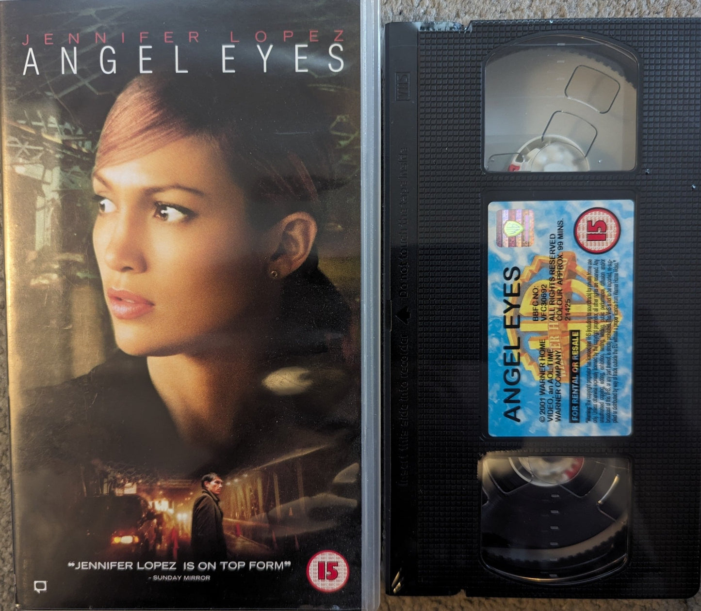 Angel Eyes (2001) VHS Video *Sealed* - Flippin Retro Video Shop